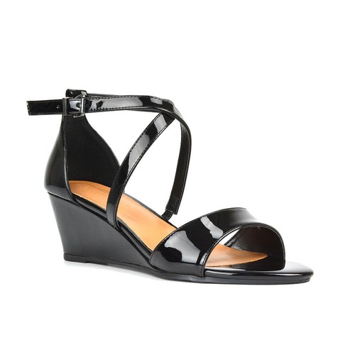 Womens strappy wedge sandals - wedge,