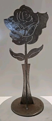 Rose sculpture plasma cut - sculpture,