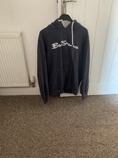 Navy Marl Ben Sherman Hoodie . Pouch Pockets. Size Large