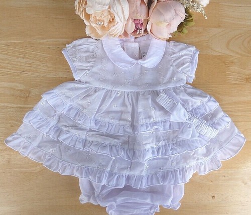 Baby girl white - white, dress
