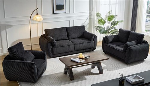 Lazy boy grey fabric sofa - fabric,