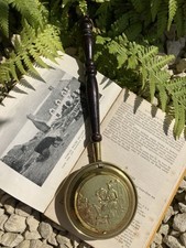 Miniature Vintage Decorative Brass Bed Warming Pan