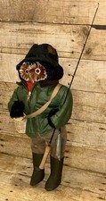 Vintage The London Owl Company Abercrombie & Fitch 'The Fisherman' Miniature Owl