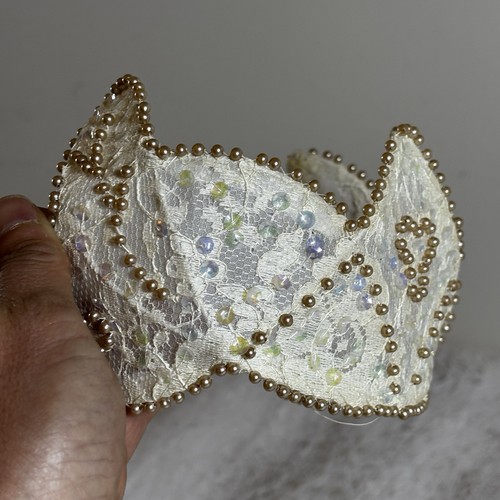 Vintage bridal lace crown - vintage,