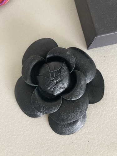 Chanel leather camellia flower - chanel,