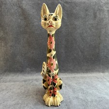 Hand Painted Pottery Cat