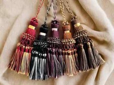 Decorative key tassels, key tassels, vintage style tassels, antique style tassel