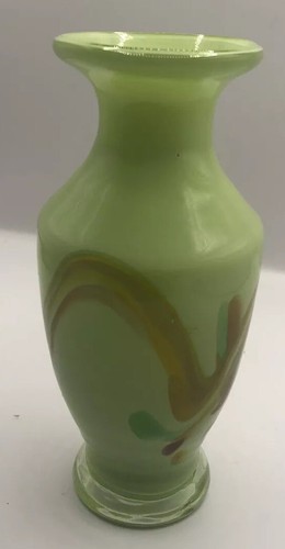 Vase green multi glass nala - vase,