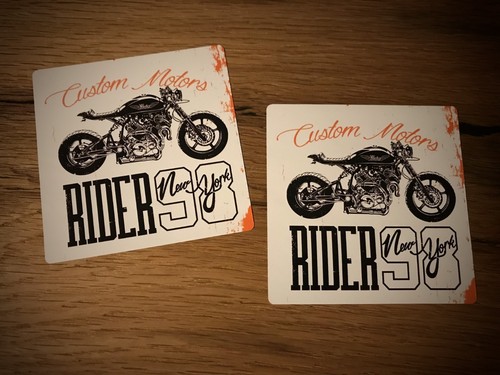 Biker decal sticker - 2x,