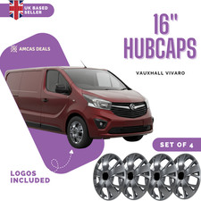 16" WHEEL TRIMS TO FIT Vauxhall Vivaro VAN SET OF 4 set of Hub caps