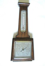 1930s-50s Oak Banjo Barometer