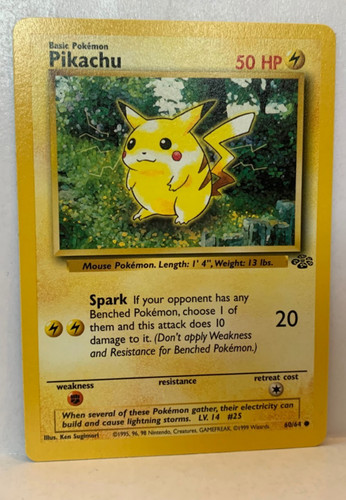 1999 pikachu pokemon card - pokemon,