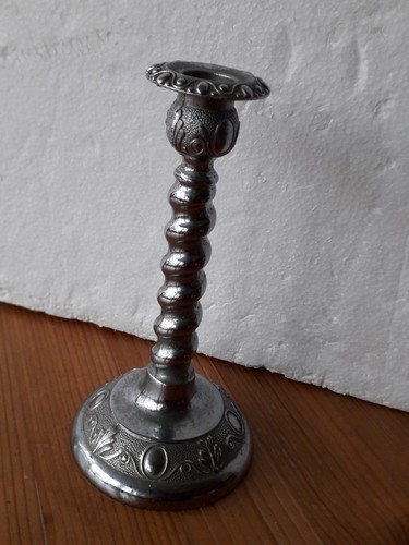 Vintage metal candlestick - metal,