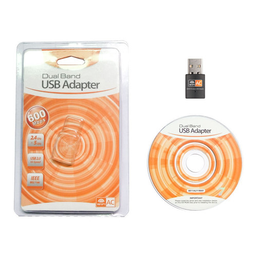 Usb wifi adapter 600mbps - wifi,