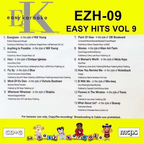 Easy karaoke cdg hits vol - karaoke, cd
