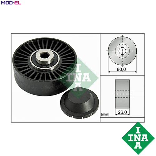 Deflectionguide pulley vribbed - deflectionguide,