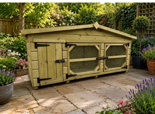 Tanalised rabbit hutch - tanalised,