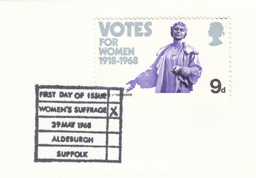 Votes for women used stamp - for,
