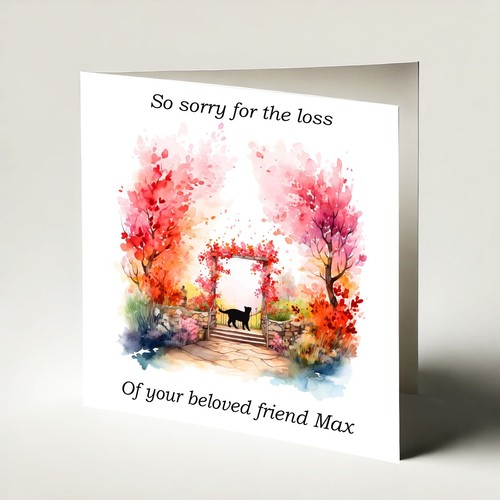 Personalised cat sympathy - cat,