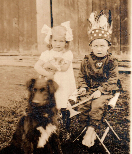Dog girl boy indian - girl,