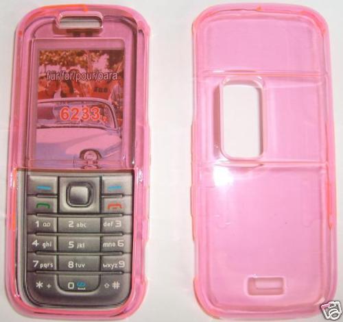 Clear pink nokia 6233 - nokia,