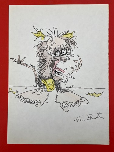 Tim burton drawing paper - drawing, on