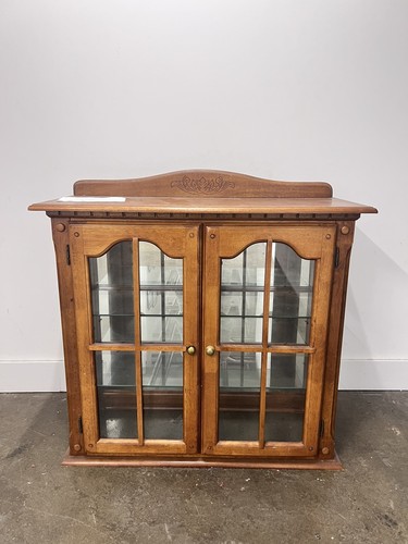 Solid wood display cabinet - wood,