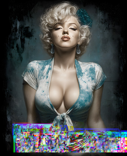 Marilyn monroe blue - in,