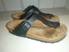 Birkenstock Black Ramses Gladiator Style Thong Toe Post Sandal Regular Fit EU 37