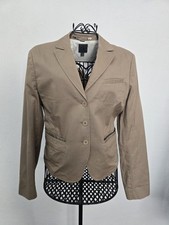 Calvin Klein Womens Suit Jacket 14 Ivory Button Pockets Long Sleeve Immaculate 