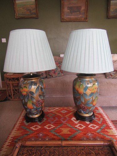 Pair ceramic table - of,