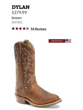Double H Men's Dylan 12" Soft
