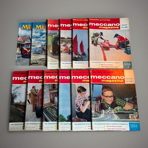 Meccano magazines 1964 - meccano,