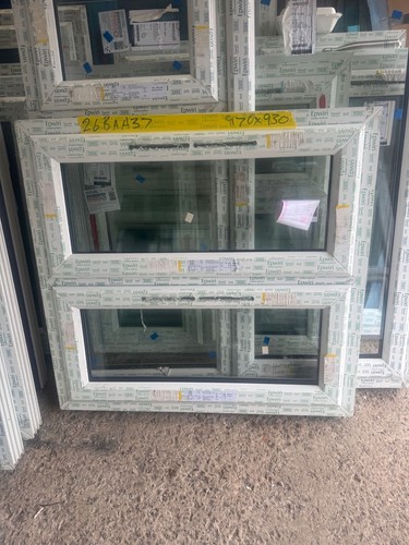 Brand new white upvc window
