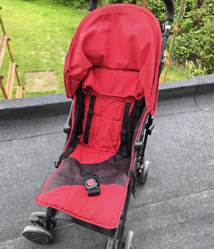Red silver cross pushchair - red,