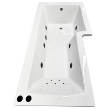 Black Whirlpool Showerbath L