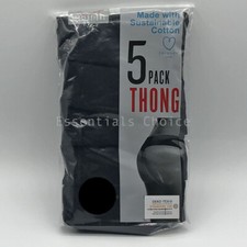 PRIMARK GIRLS LADIES WOMEN'S PACK OF 5 THONG XS TO XL UNDERWEAR KNICKERS COTTON