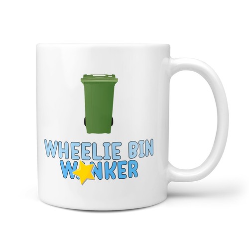 Funny rude wheelie bin - &,
