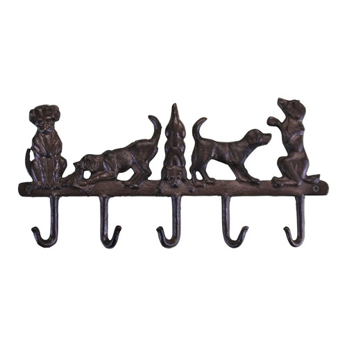 Cast iron wall hooks playful - cast,