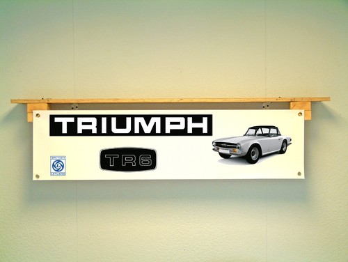 Triumph tr6 car banner british - triumph,