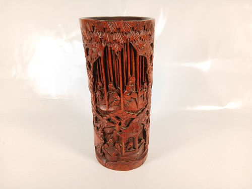 Large chinese bamboo - brush, pot