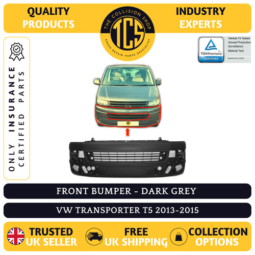 Front bumper dark grey - bumper, vw