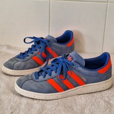 Adidas Munchen Blue and Orange Trainers UK 8 EUR 42