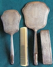 Silver Plated Dressing Table Set