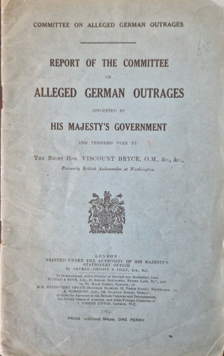 1915 report alleged - report, german