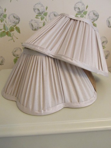 Lampshade coolie scallop faux - coolie,