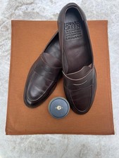 Edward Green Piccadilly Chocolate Brown Delapre Leather Loafers UK 8. EU 8.5