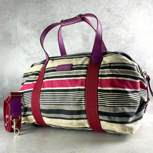 Canvas leather tote bag - d&g,