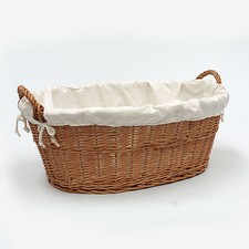 Wicker Laundry Basket Linen