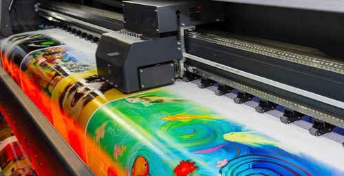 Poster printing satin - on,